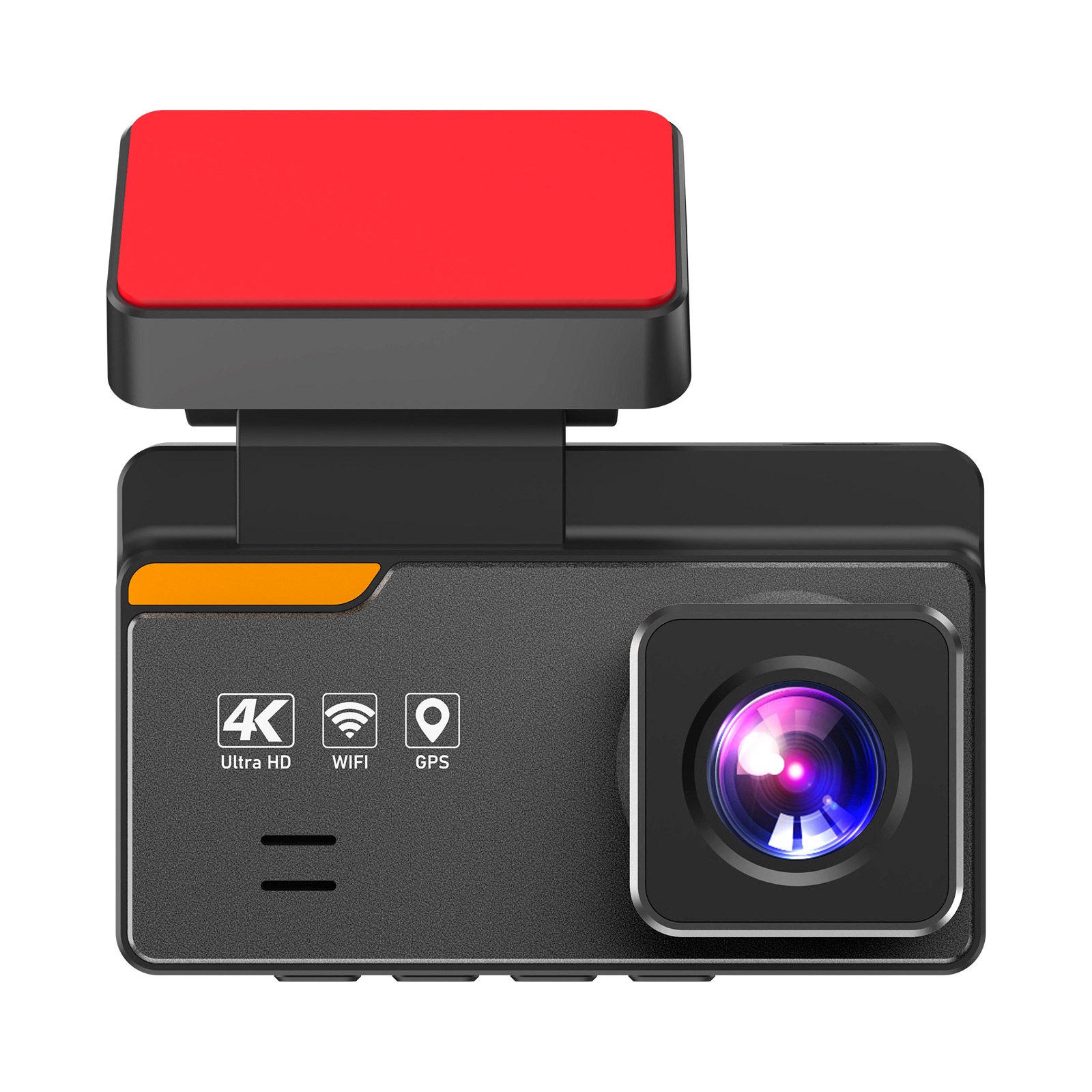 4K HD Dash Cam With Night Vision, Parking Monitoring, GPS, Dual-Camera Video Recorder For Ride-Hailing Vehicles_voghion.com
