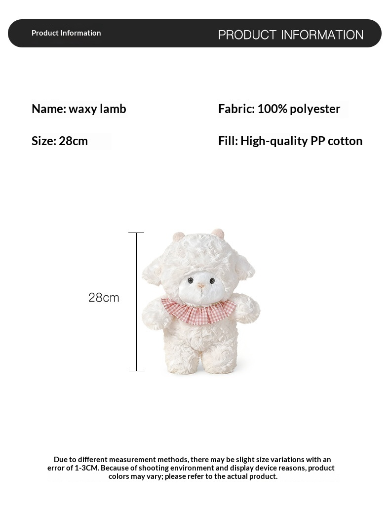 Zachte schapen knuffel voor kinderen om mee te slapen_voghion.com