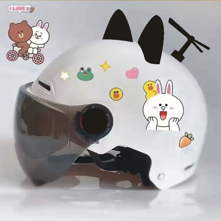 New National Standard 3C Certified Electric Vehicle Helmet Children, Motorcycle Summer Half Helmet, Suitable For All_voghion.com