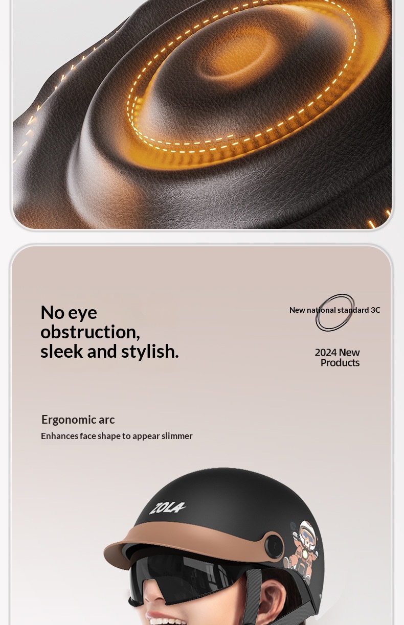 Motorcycle Helmet Summer Lightweight Duckbill Safety Helmet_voghion.com