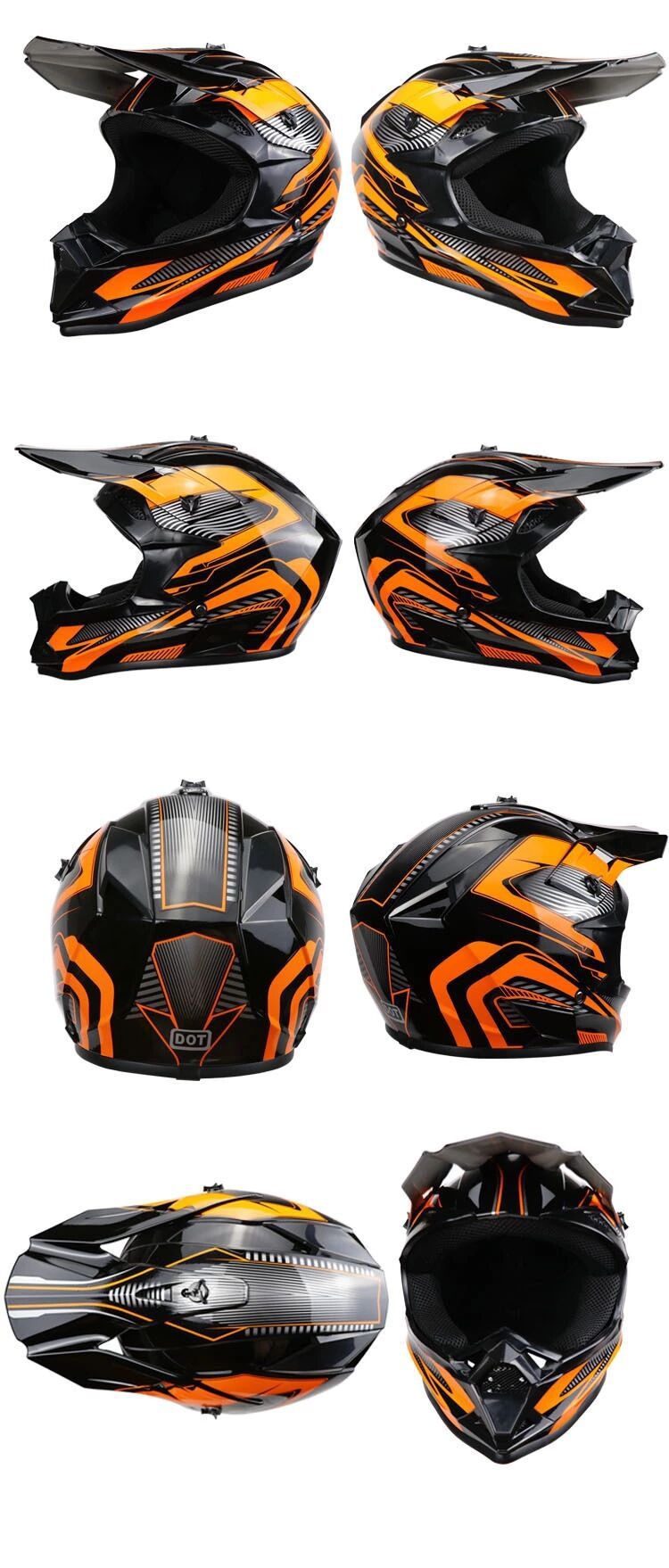Capacete integral de moto para btt e condução off-road_voghion.com