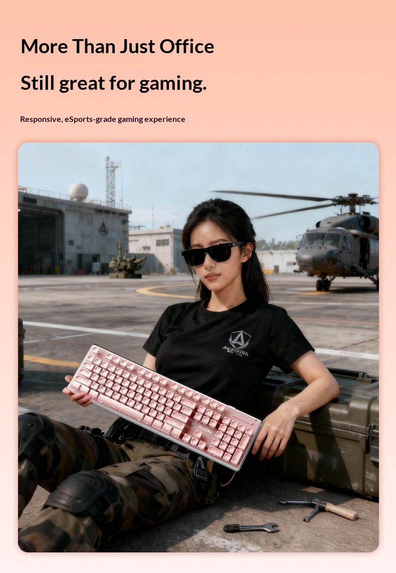 Forerunner X7S Wireless Keyboard Mouse Set Silent Ultra-thin High Aesthetic Gaming Computer Office Mechanical Feel_voghion.com