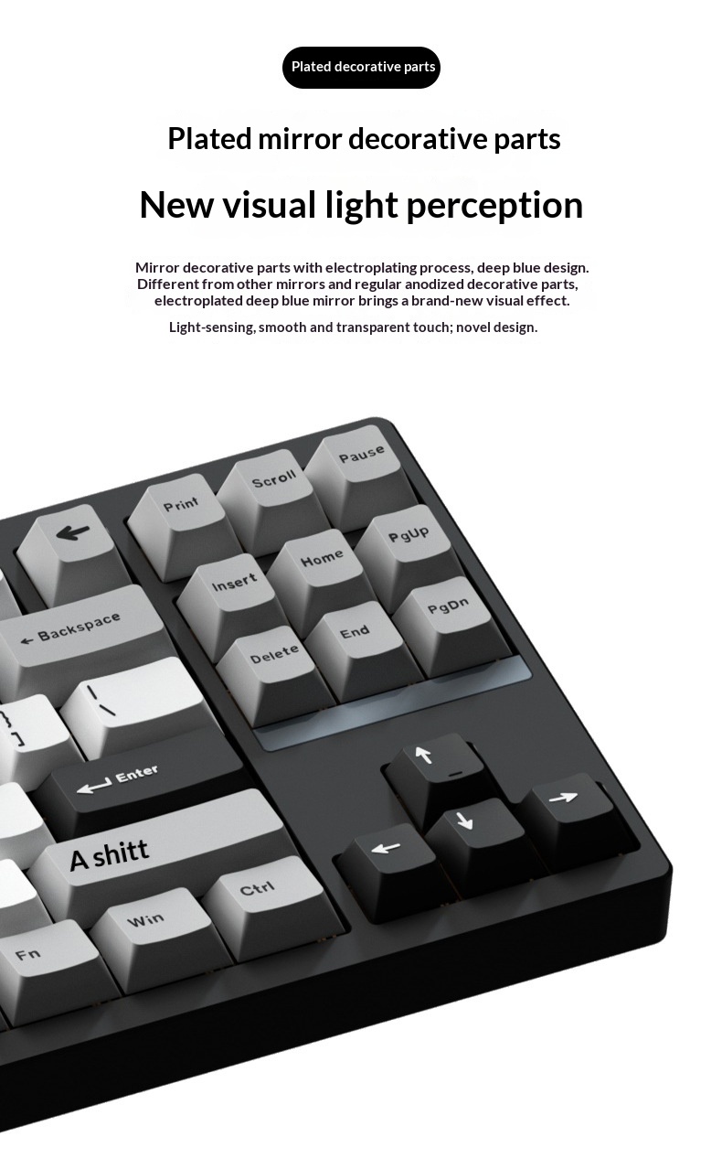 Teclado mecánico Vika STARS80 de tres modos, aluminio sólido, estructura de junta de liberación rápida personalizada, iluminación RGB para juegos._voghion.com