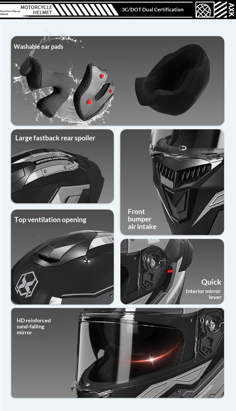 3C/DOT Certified Motorcycle For Men, Open Face Helmet, All-Season Universal, Motorbike Riding, Women's Electric Bike_voghion.com