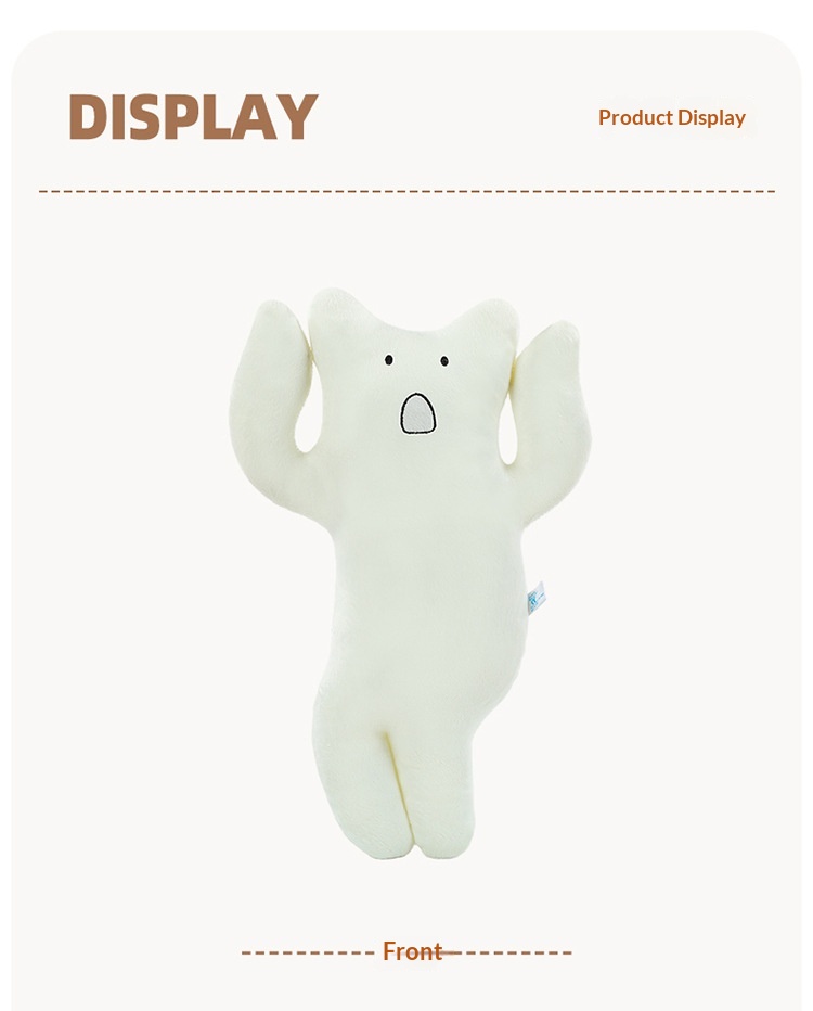 Long-haired Cat Sleeping Pillow Plush Toy Healing Soft Gift_voghion.com