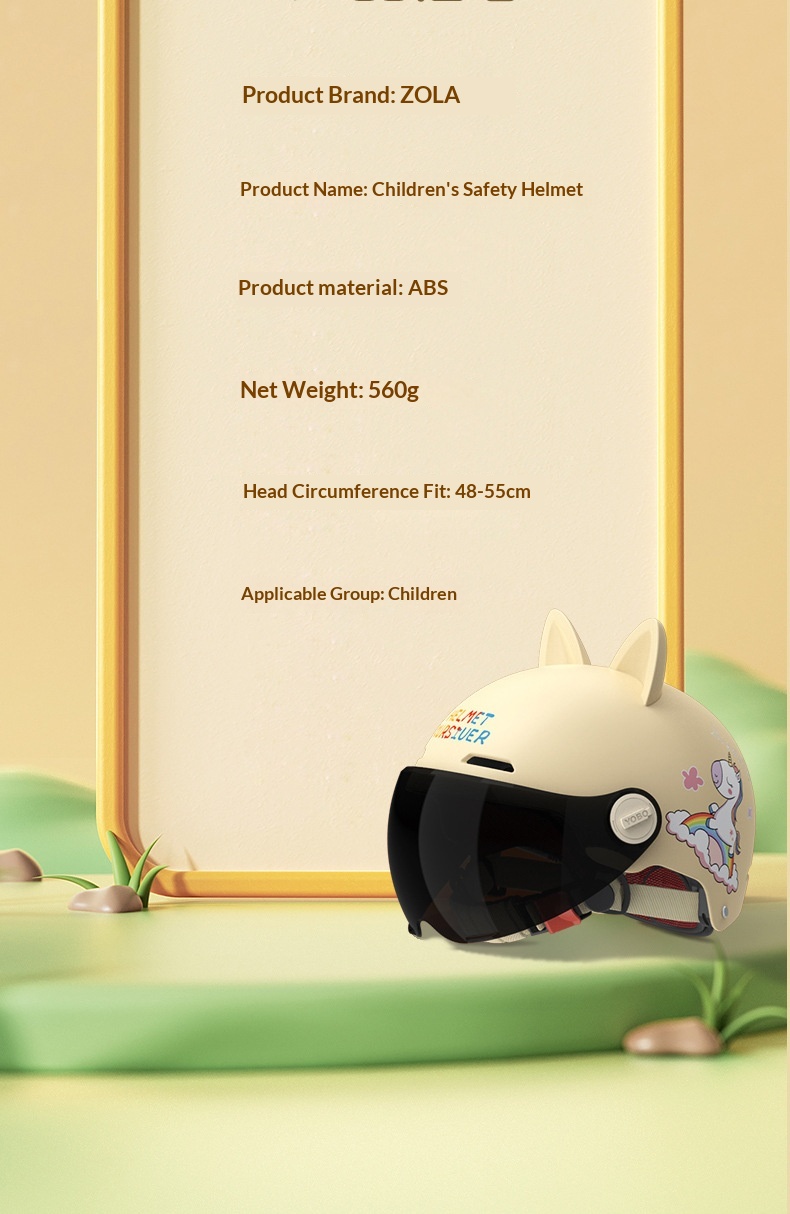 Kinder Helm Mit Katzenohren Für E-scooter Und Winterschutz_voghion.com