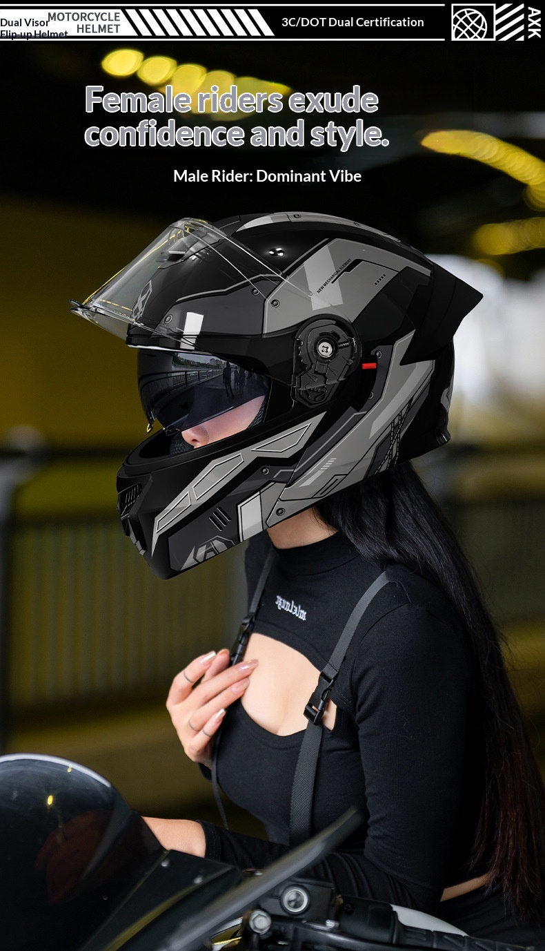 3C/DOT Certified Motorcycle For Men, Open Face Helmet, All-Season Universal, Motorbike Riding, Women's Electric Bike_voghion.com