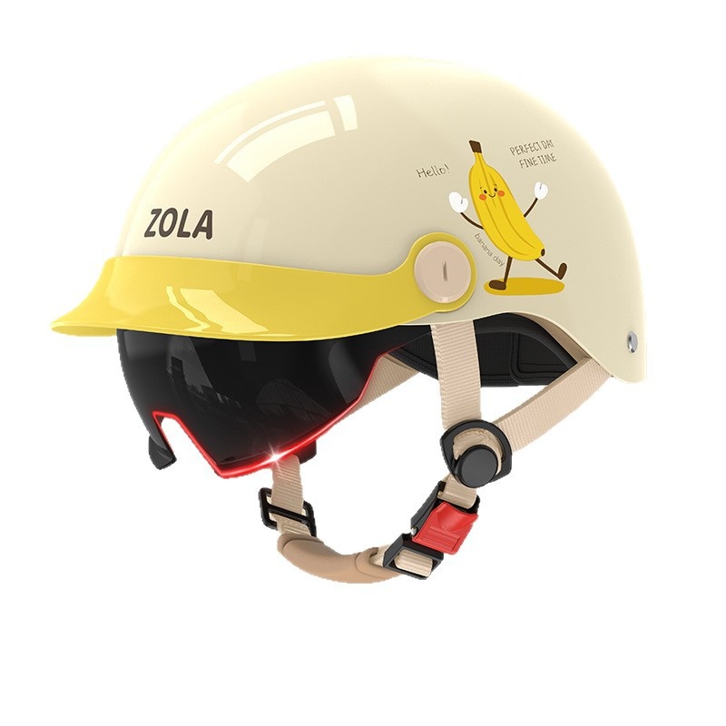 3C Certified Half Helmet Motorcycle Painted All-Season Sun Protection Hat Scooter Riding Electric Bike Detachable_voghion.com