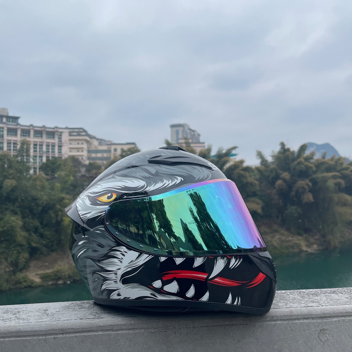 3C Certified New Helmet For Men, Stylish Electric Vehicle Motorcycle Helmet, Full-face, Windproof, Anti-fog, Detachable_voghion.com