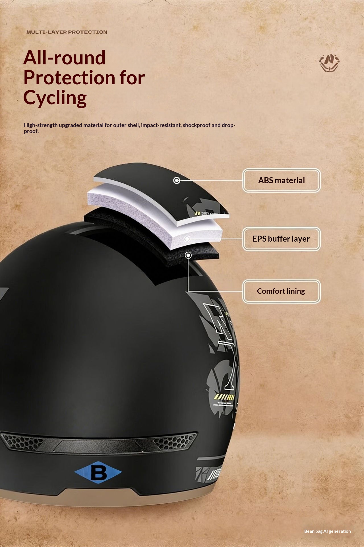 Casque de moto électrique avec visière rétractable et protection_voghion.com