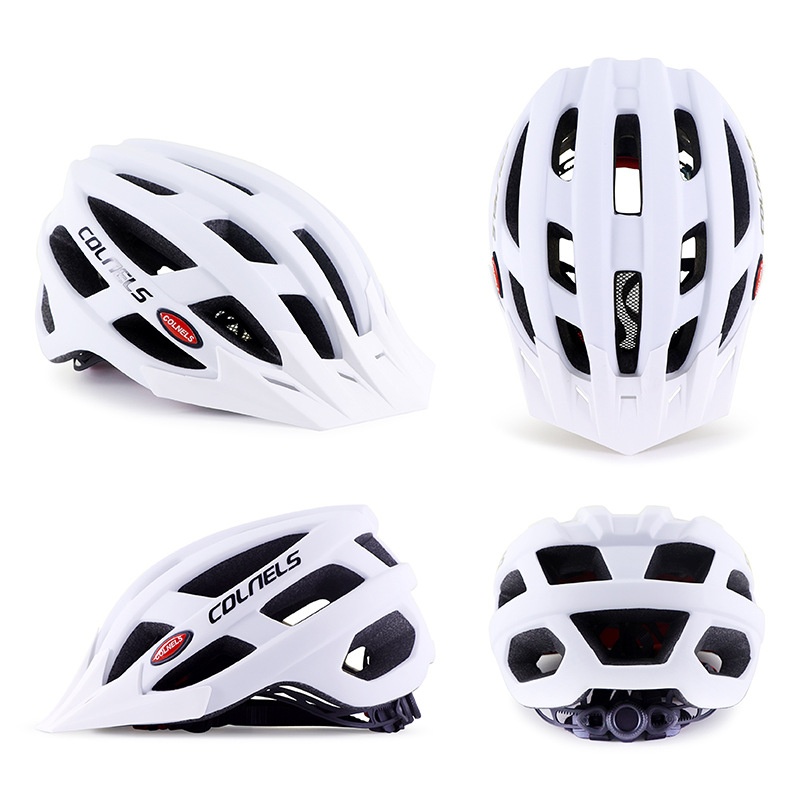 Casque de vélo monobloc avec visière pour hommes et femmes, adapté au VTT et au vélo de route, équipement de sécurité sportif_voghion.com