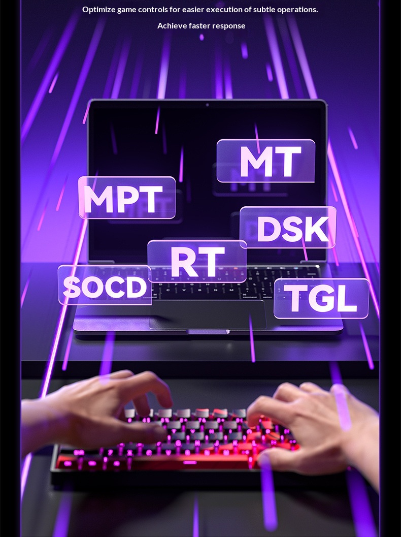 Teclado com interruptor magnético e gravação lateral, mecânico e personalizável, ideal para jogos de eSports em tempo real, FPS, Valorant e CS._voghion.com