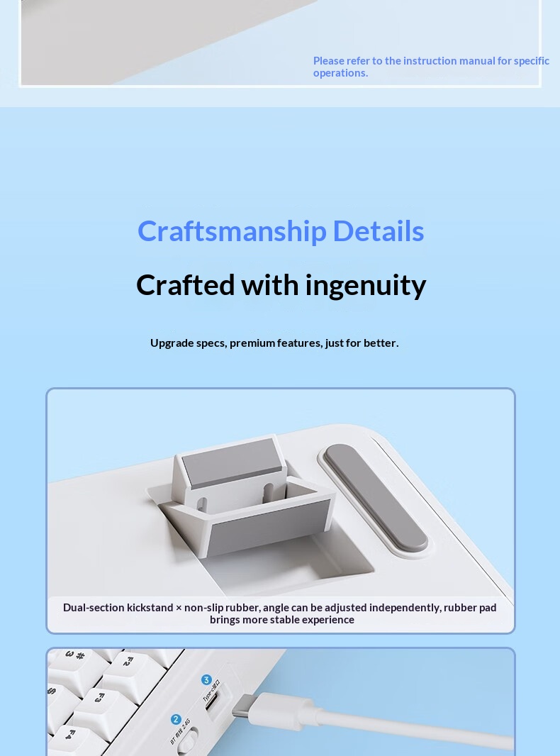 AULA Wolf Spider F75 Wireless Three-Mode Customized Mechanical Keyboard Gaming Gasket Structure Hot-Swappable Bluetooth_voghion.com