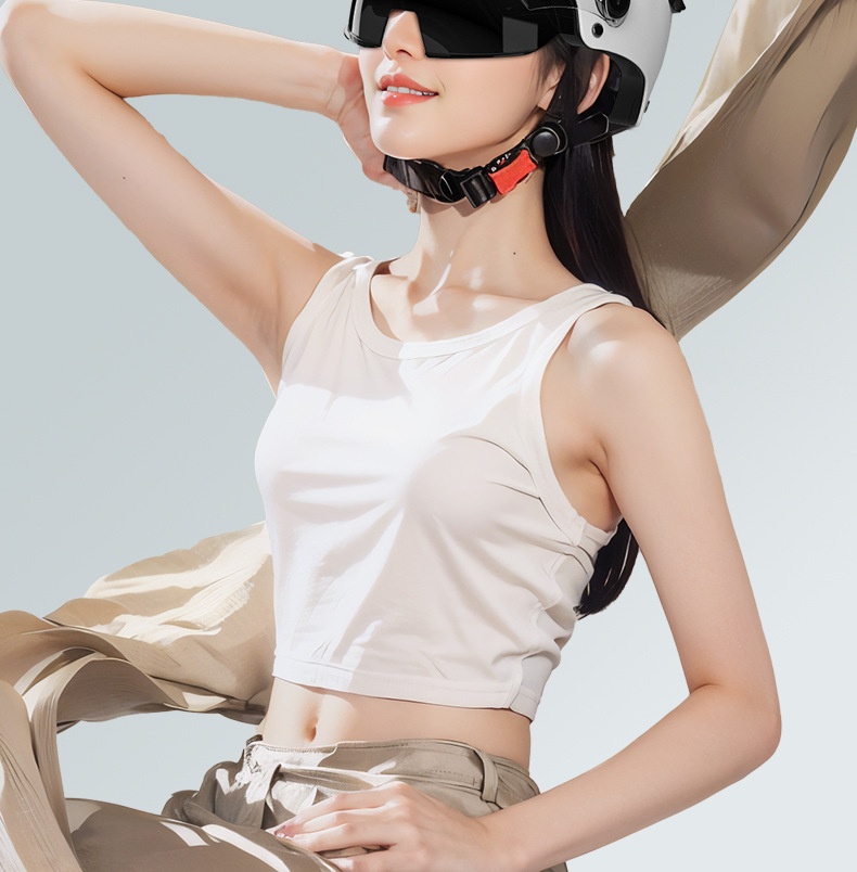 Half Helmet For Electric Motorcycle With Double Visor Certified_voghion.com