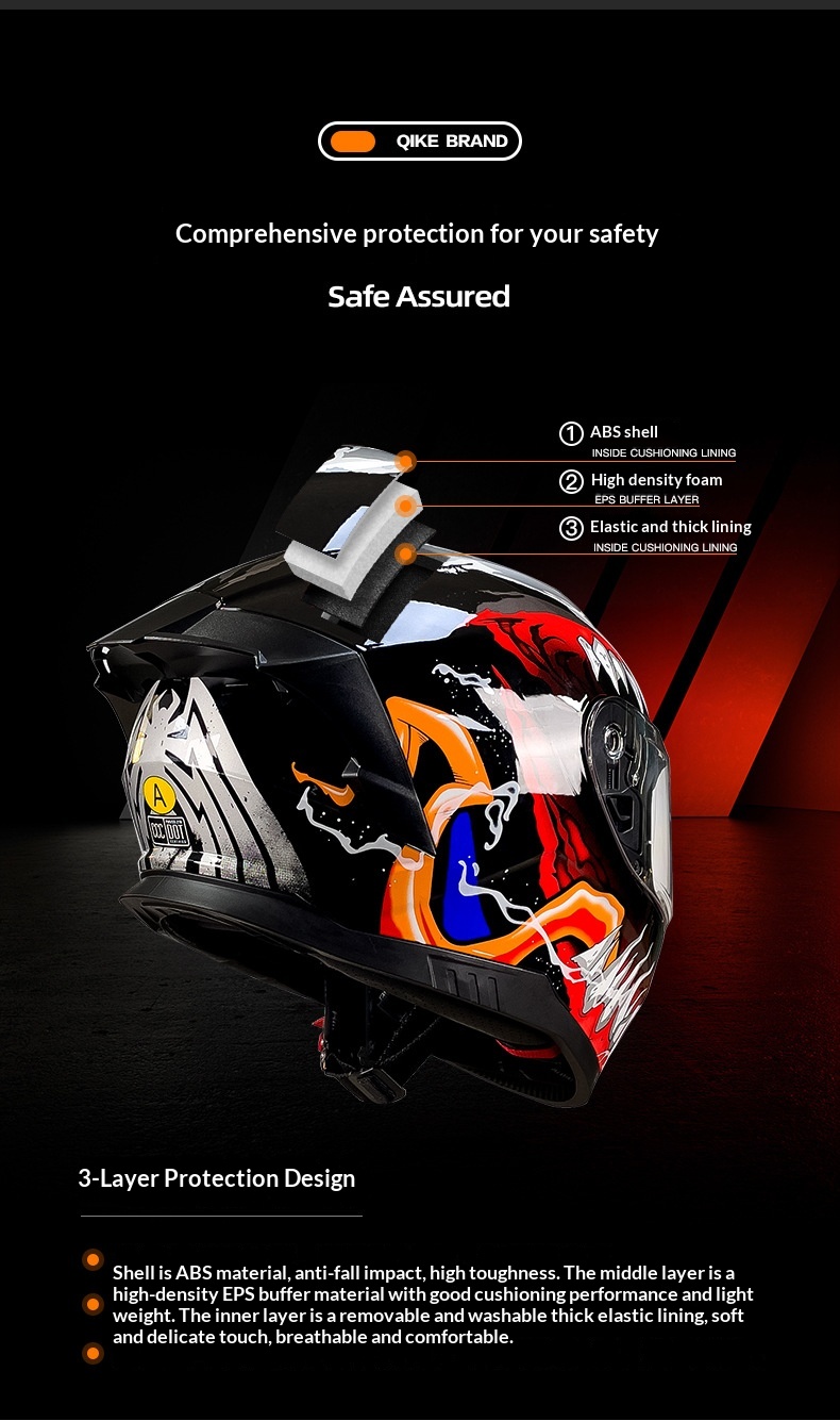 National Standard 3C/DOT Electric Motorcycle Winter ECE Certified Full Face Helmet Manufacturer Cross-Border Exclusive_voghion.com