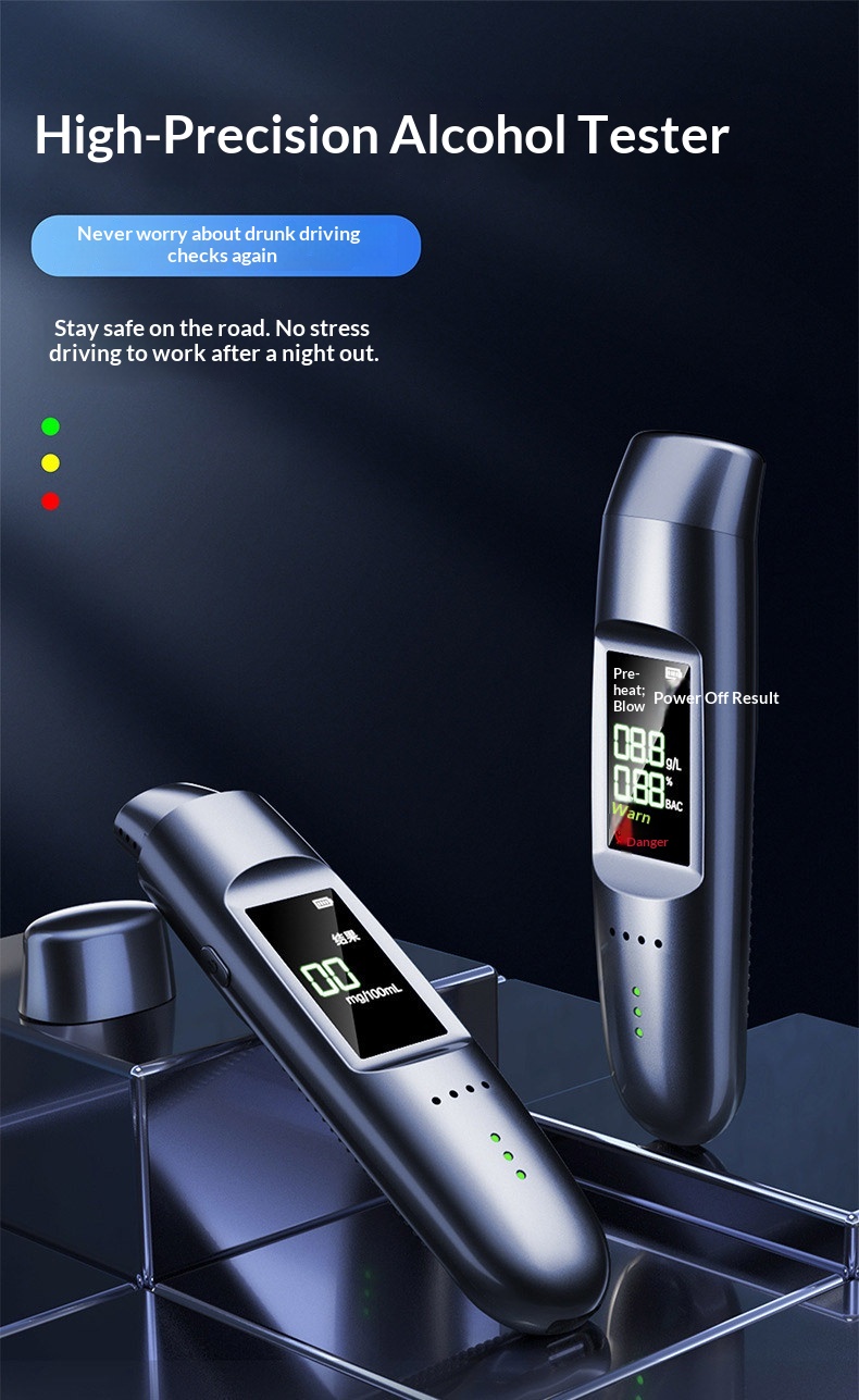 Alcoolímetro digital com anúncio por voz dos resultados_voghion.com