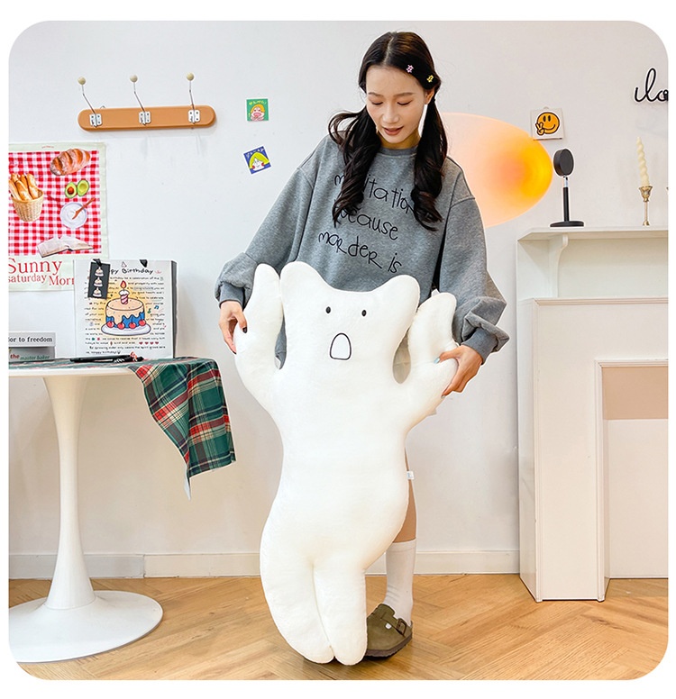 Long-haired Cat Sleeping Pillow Plush Toy Healing Soft Gift_voghion.com