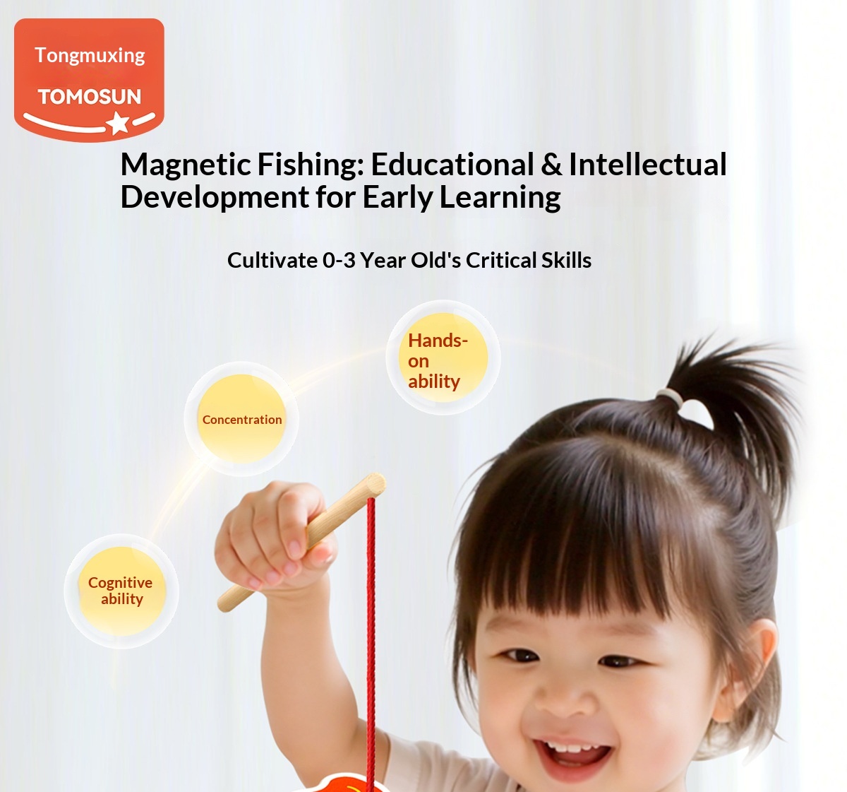 Gioco di pesca magnetico in legno per bambini giocattolo_voghion.com