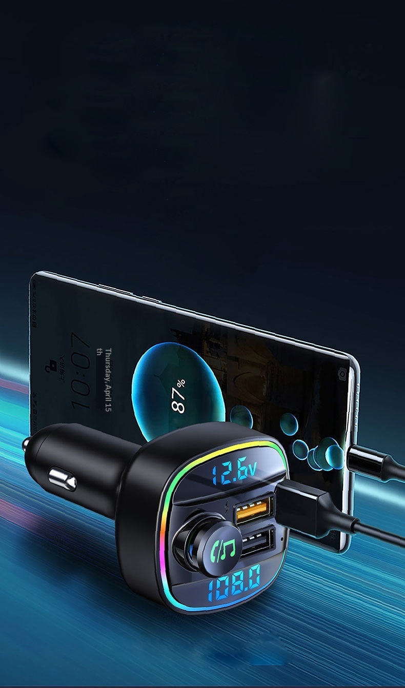 Bluetooth fm transmitter til bil med tabsfri lydkvalitet_voghion.com
