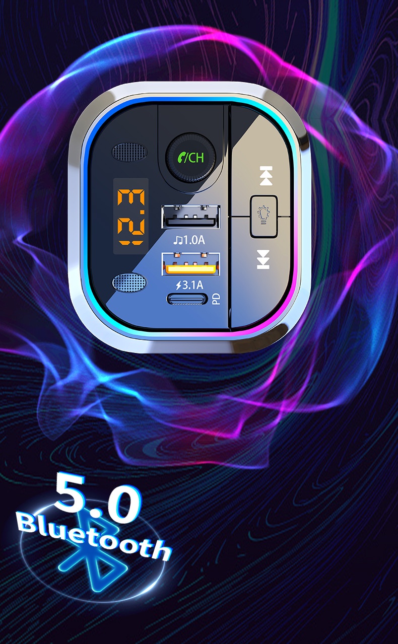 Bluetooth Car Kit Wireless Receiver For Lossless Music Streaming_voghion.com