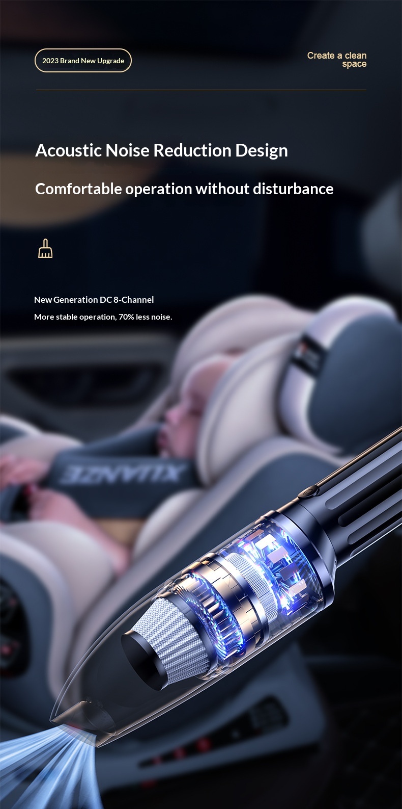 New Wireless Vacuum Cleaner Power High Suction Portable Handheld Home Wholesale Lighting Car Interior_voghion.com