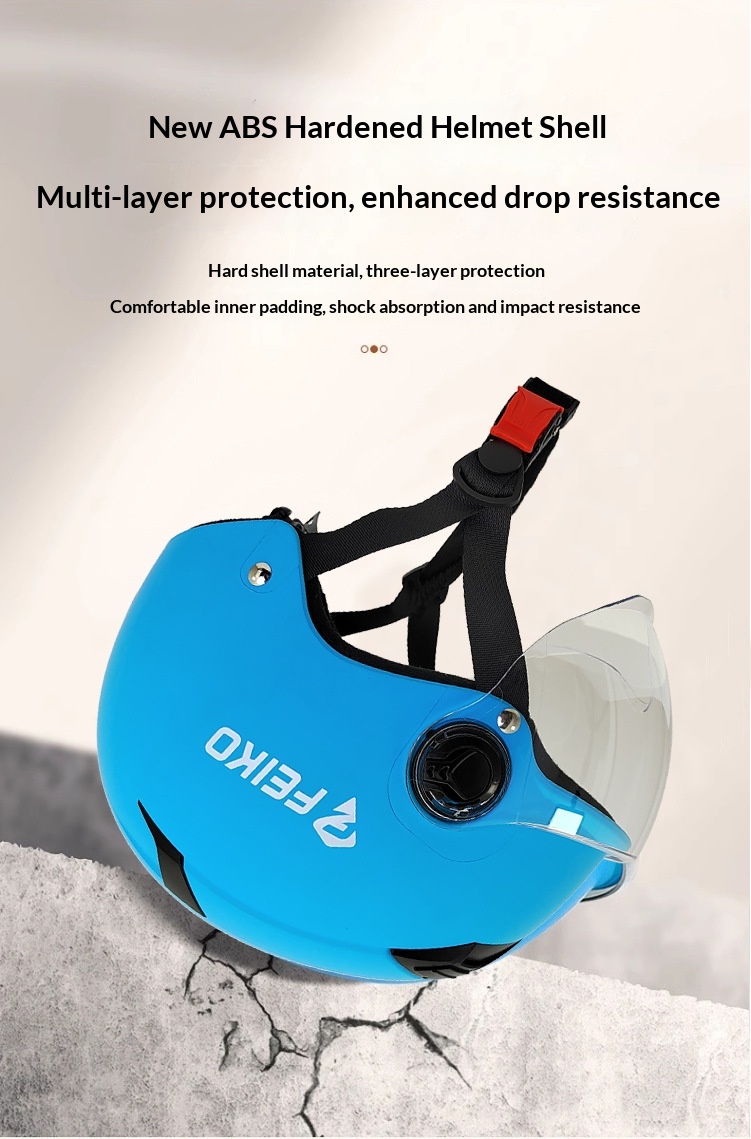 Halbschalenhelm Für Motorrad Und Roller Sommer Sicherheit_voghion.com