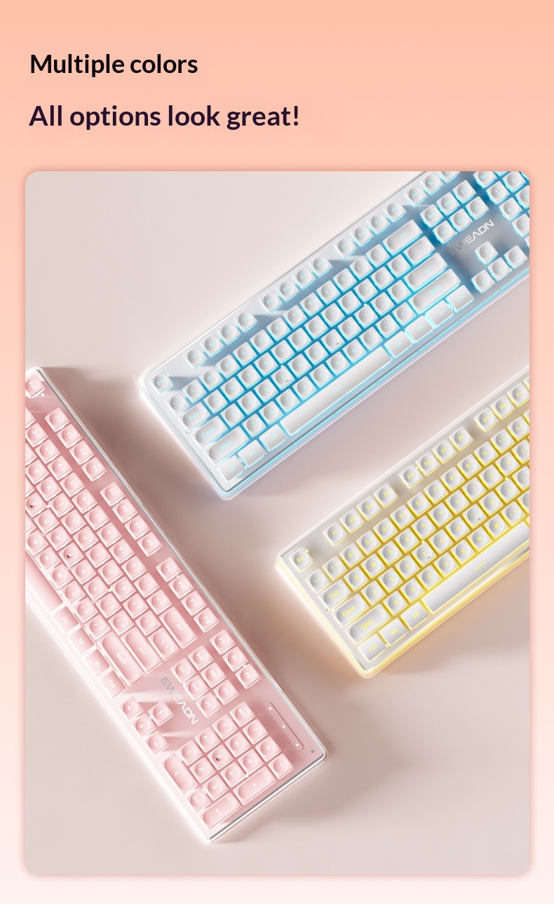 Forerunner X7S Wireless Keyboard Mouse Set Silent Ultra-thin High Aesthetic Gaming Computer Office Mechanical Feel_voghion.com