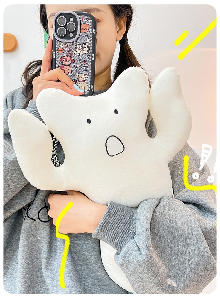 Long-haired Cat Sleeping Pillow Plush Toy Healing Soft Gift_voghion.com