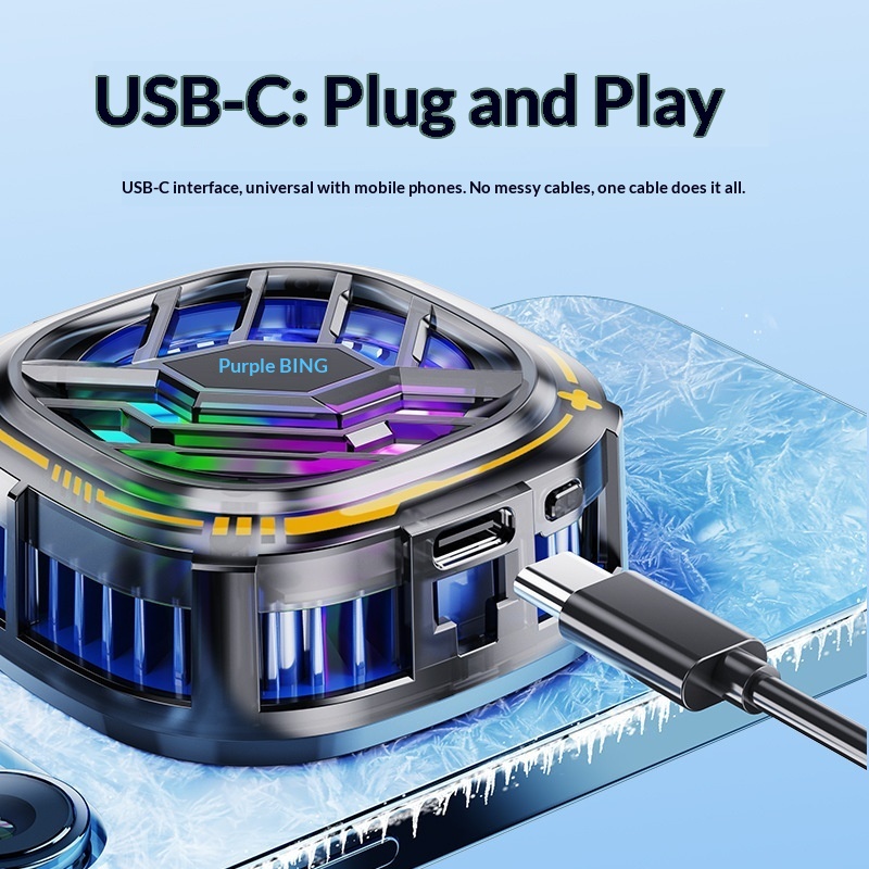 Jinghua Squirrel Convenient Mobile Cooler Semiconductor Wireless Phone Cooling Game Live Streaming Back Clip_voghion.com