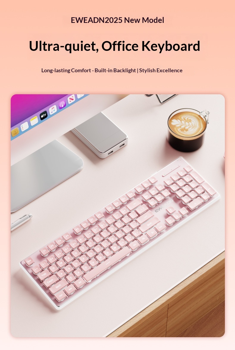 Forerunner X7S Wireless Keyboard Mouse Set Silent Ultra-thin High Aesthetic Gaming Computer Office Mechanical Feel_voghion.com