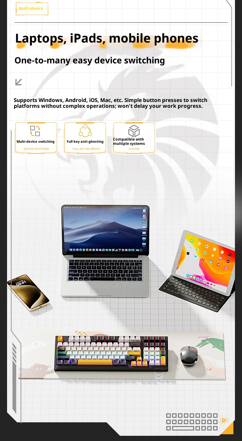 Wow K98 Mekanik Mavi Kırmızı Siyah Çay Anahtarlı Kablolu Klavye Tuş Hattı Ayrımı Bilgisayar Dizüstü Harici Ofis Oyun Klavyesi_voghion.com