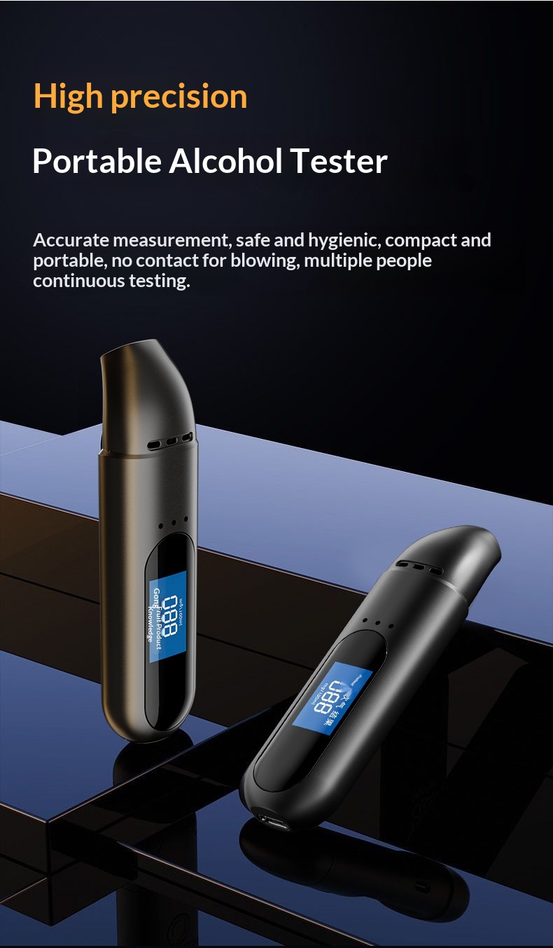 New Cross-border Smart Alcohol Tester For Checking Drunk Driving, Portable Breathalyzer_voghion.com