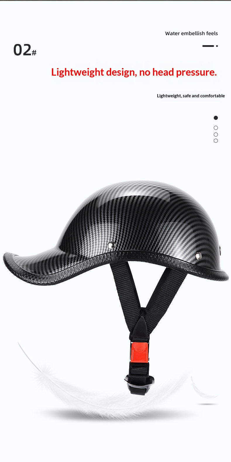 Retro Motorcycle Half Helmet For Men And Women Lightweight Safety_voghion.com