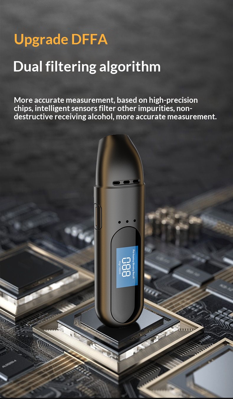 New Cross-border Smart Alcohol Tester For Checking Drunk Driving, Portable Breathalyzer_voghion.com