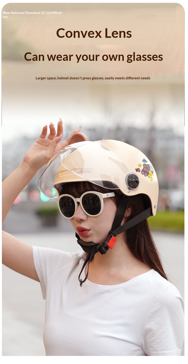 Casco da moto elettrico per uomo e donna sicurezza estivo_voghion.com