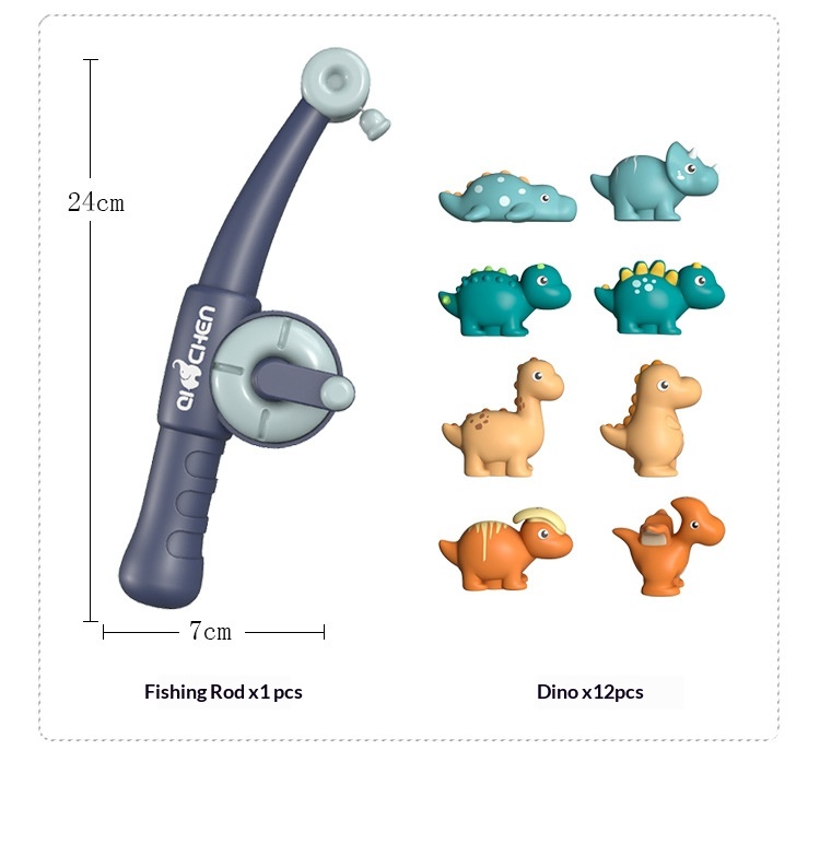 Magnetisch visspel met dinosaurussen voor kinderen_voghion.com