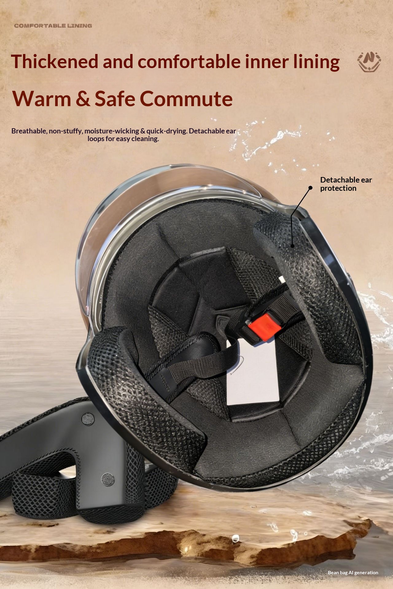 Casque de moto électrique avec visière rétractable et protection_voghion.com