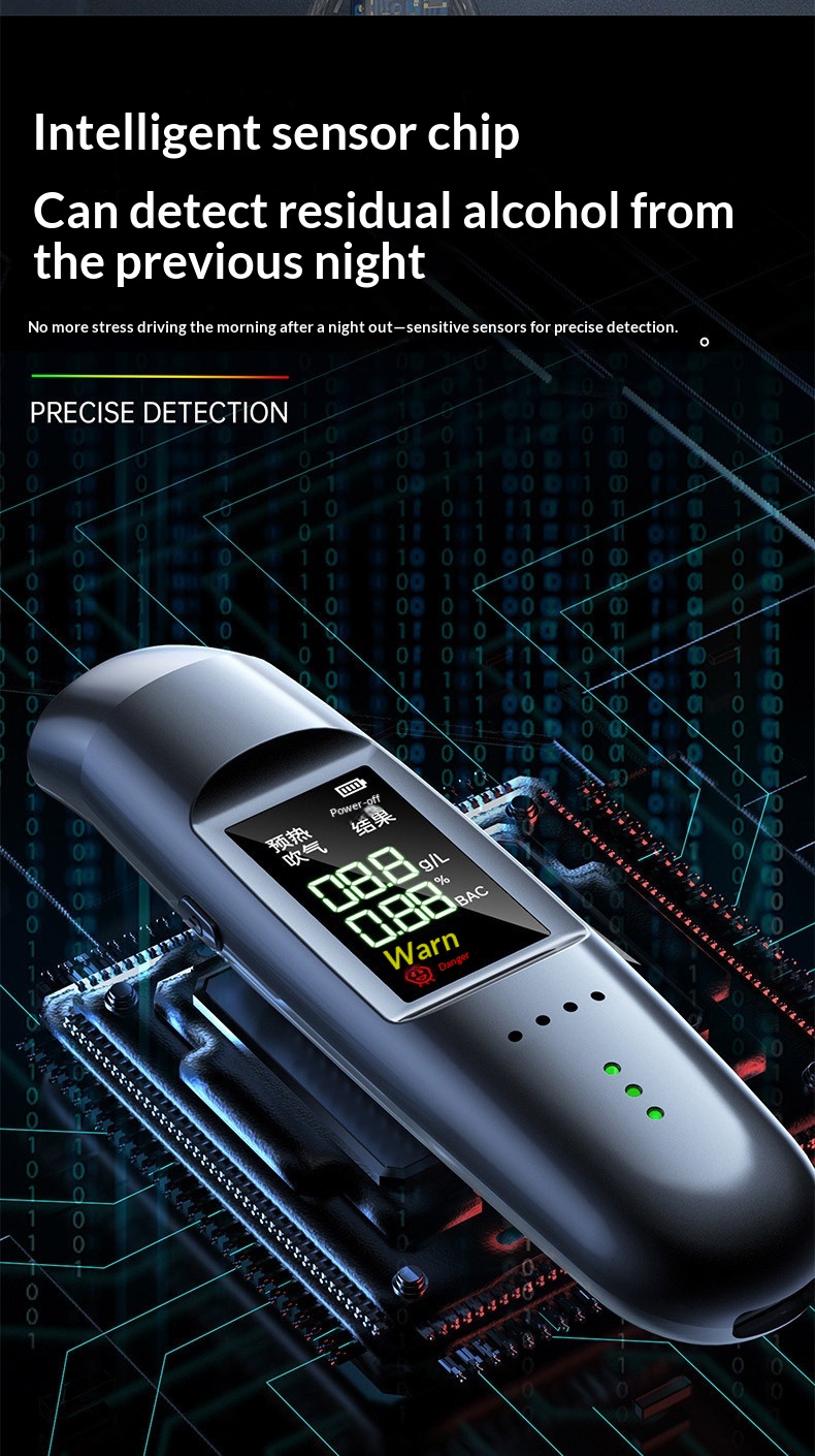 Alcoolímetro digital com anúncio por voz dos resultados_voghion.com