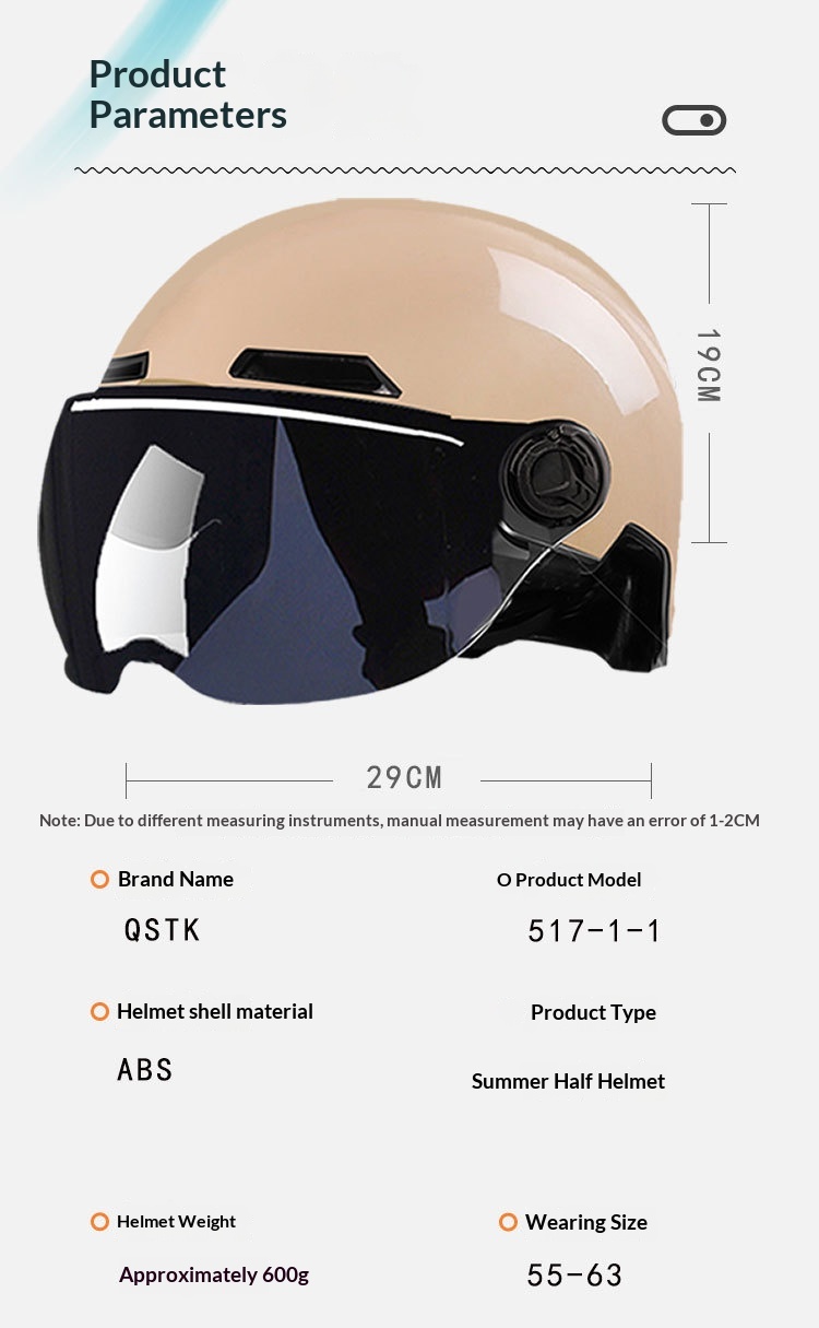 Electric Scooter Half Helmet For Men Extra Large Summer Four Seasons_voghion.com