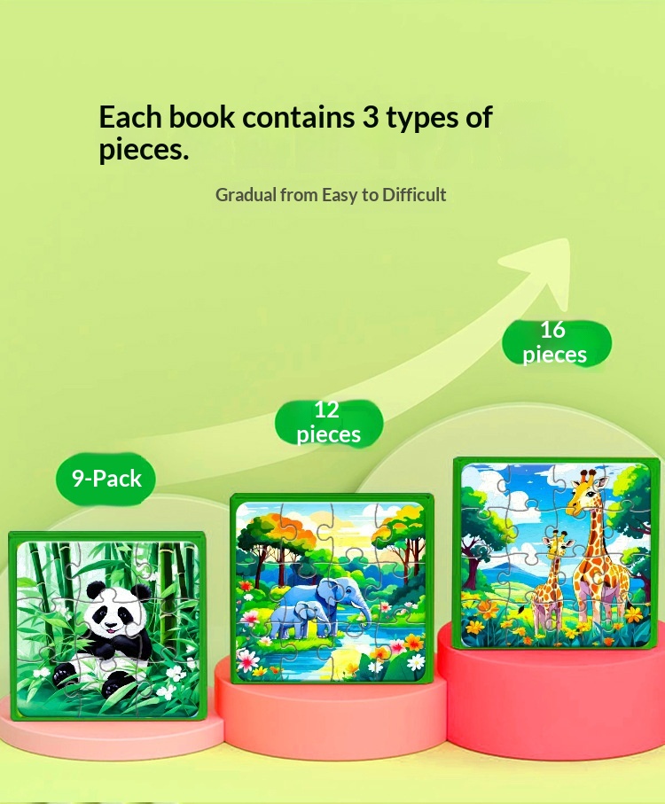 Magnetisches Lernpuzzle Für Kinder Von 3 Bis 6 Jahren_voghion.com