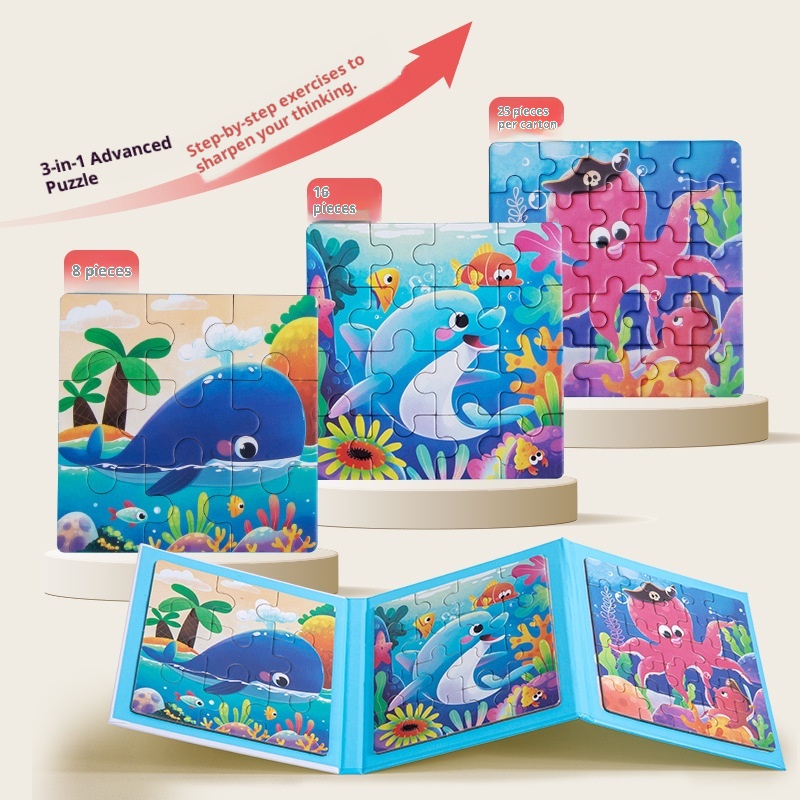 Magnetic Advanced Puzzles Young Children, Beginner-level Animal Blocks, Early Education Toys For Boys And Girls Aged 3_voghion.com