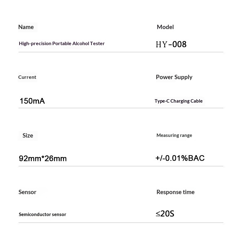 Draagbare alcoholtester met usb oplader en ademdetectie_voghion.com