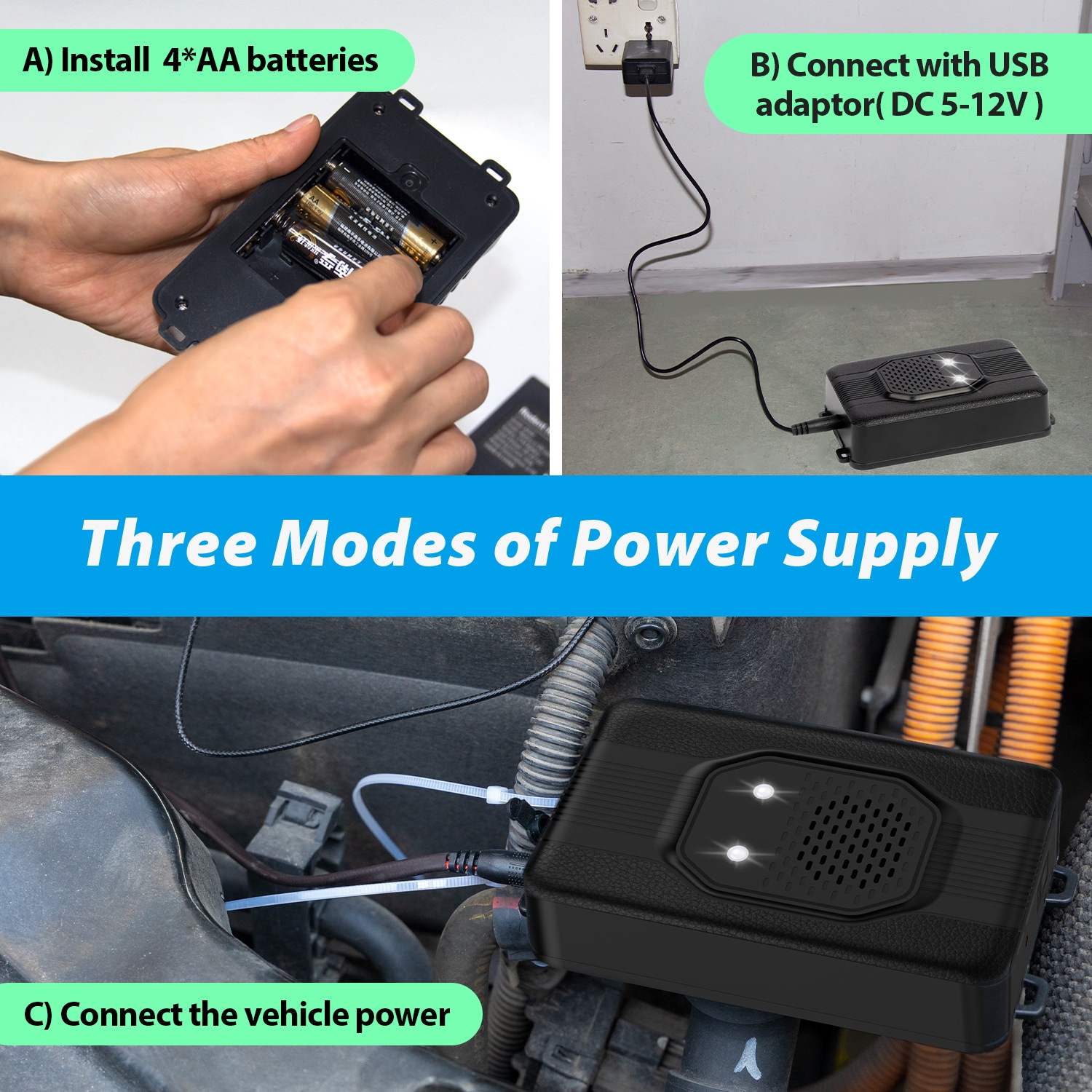 Repellente per topi silenzioso elettronico a ultrasuoni Animal Smart, installabile in auto._voghion.com