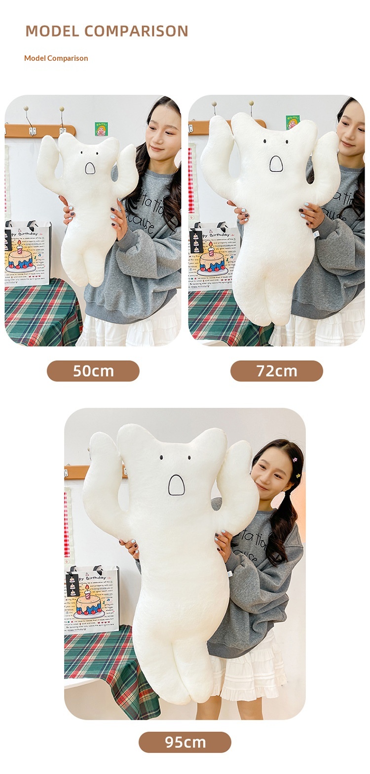 Long-haired Cat Sleeping Pillow Plush Toy Healing Soft Gift_voghion.com