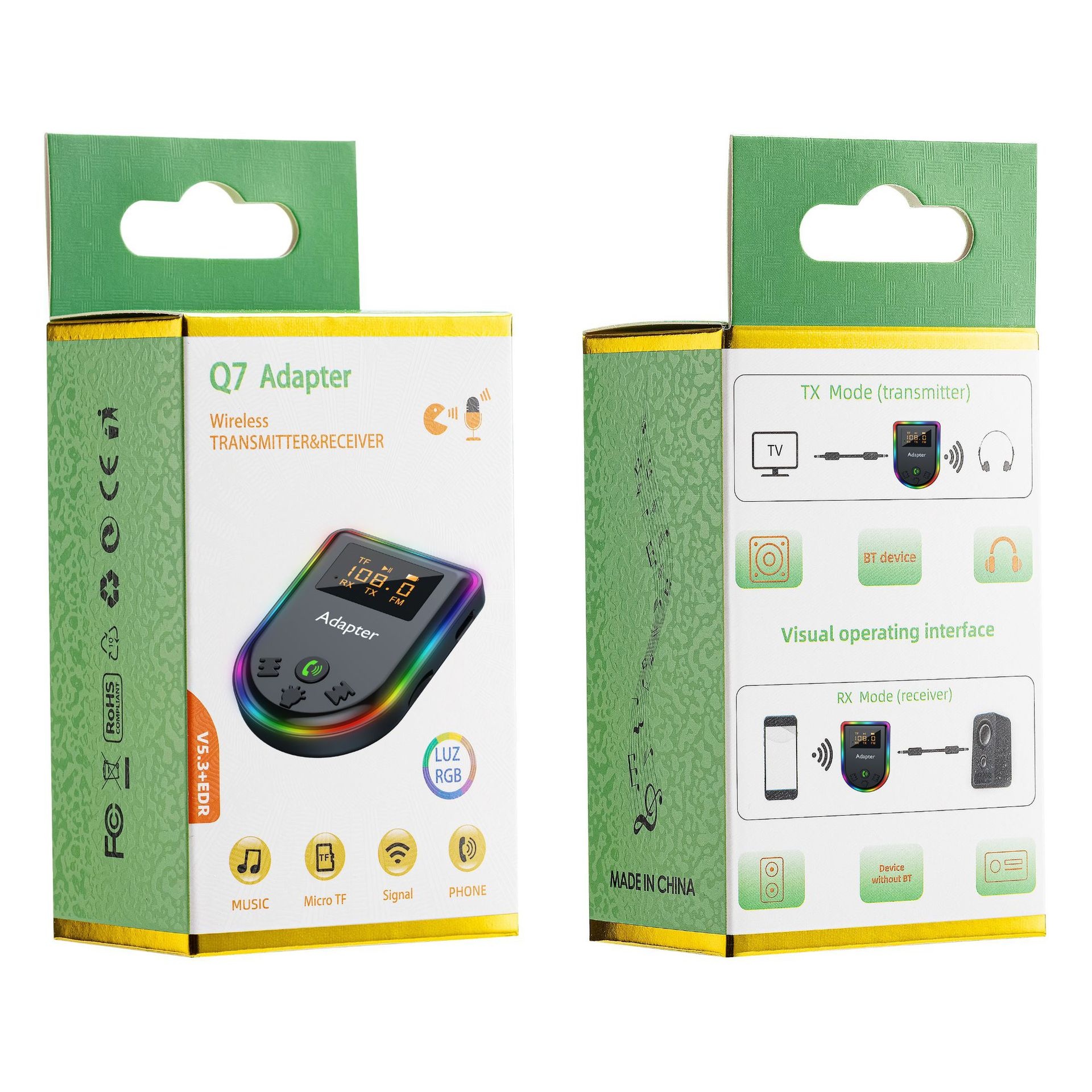 Kit bluetooth para carro adaptador de audio wireless_voghion.com