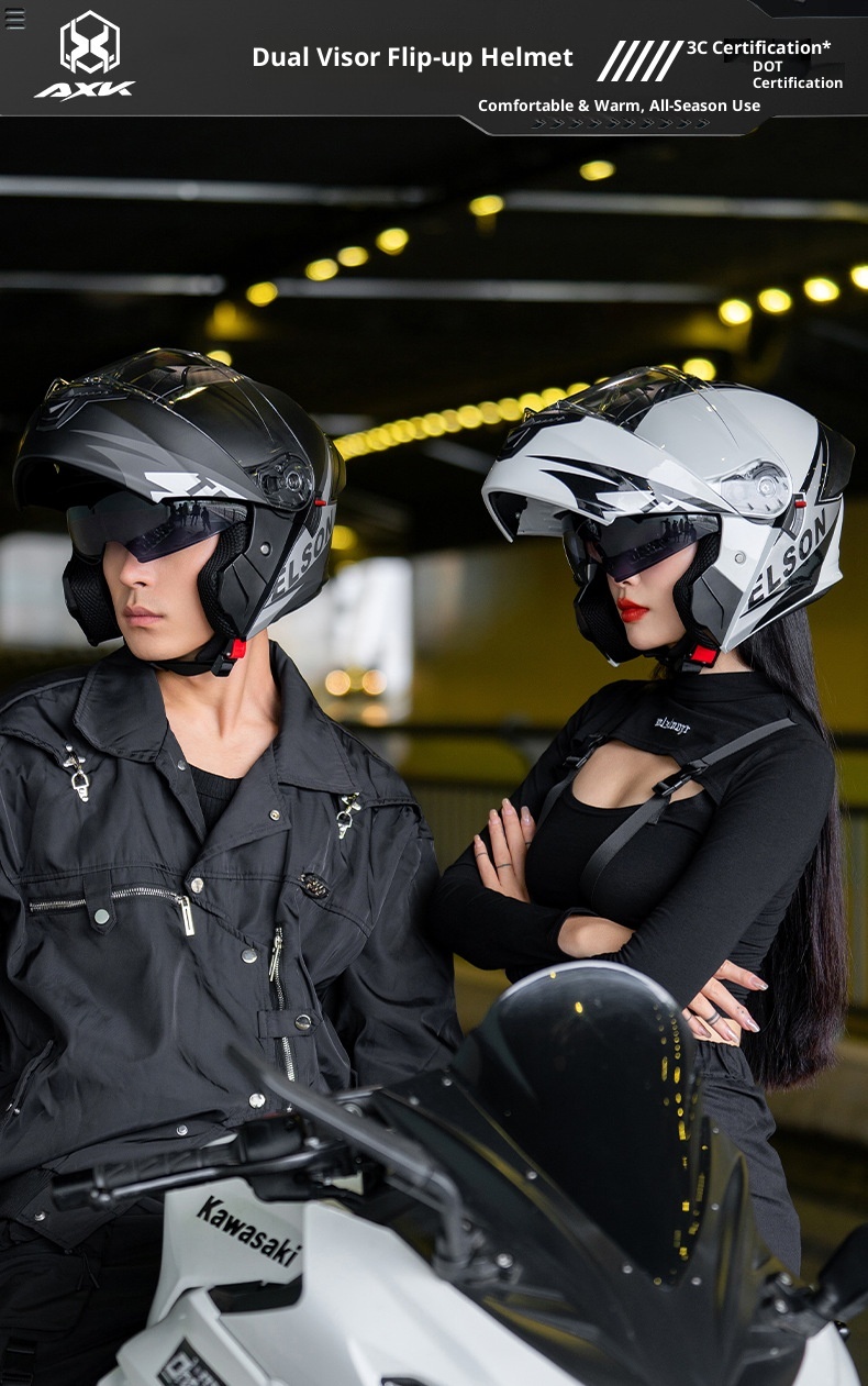 Open face motorhelm voor dames en heren all-season gecertificeerd_voghion.com