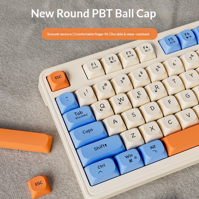 Teclado y ratón inalámbricos Bluetooth Forerunner V1 con tacto mecánico, silenciosos, para hombre y mujer, ideales para la oficina o la oficina. Excelente relación calidad-precio._voghion.com