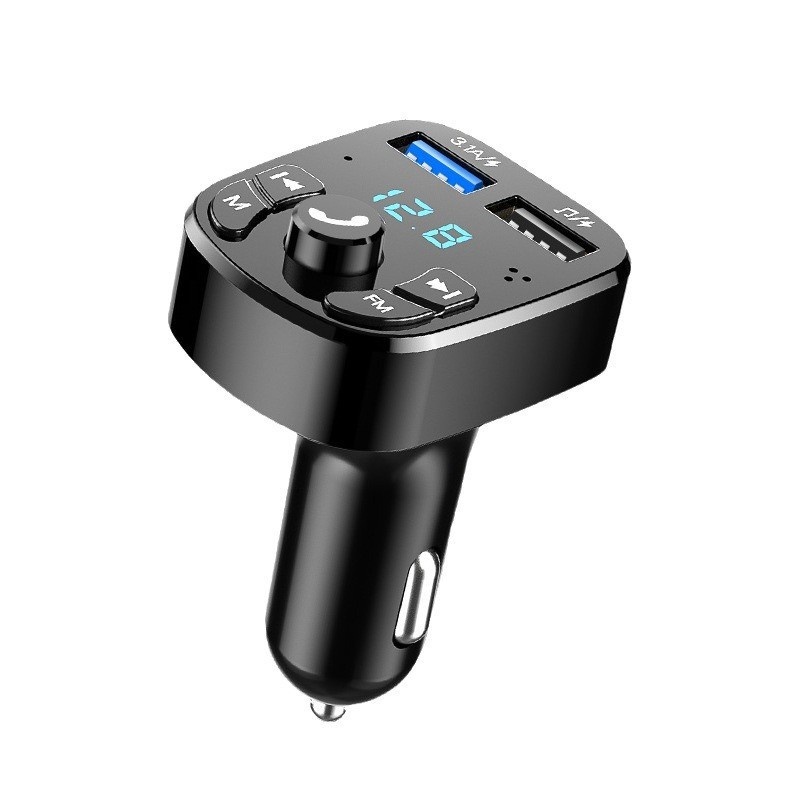 MP3 Player Bluetooth Receiver Lossless Sound Quality Music U Disk Converter Car Cigarette Lighter With Fast Charger_voghion.com