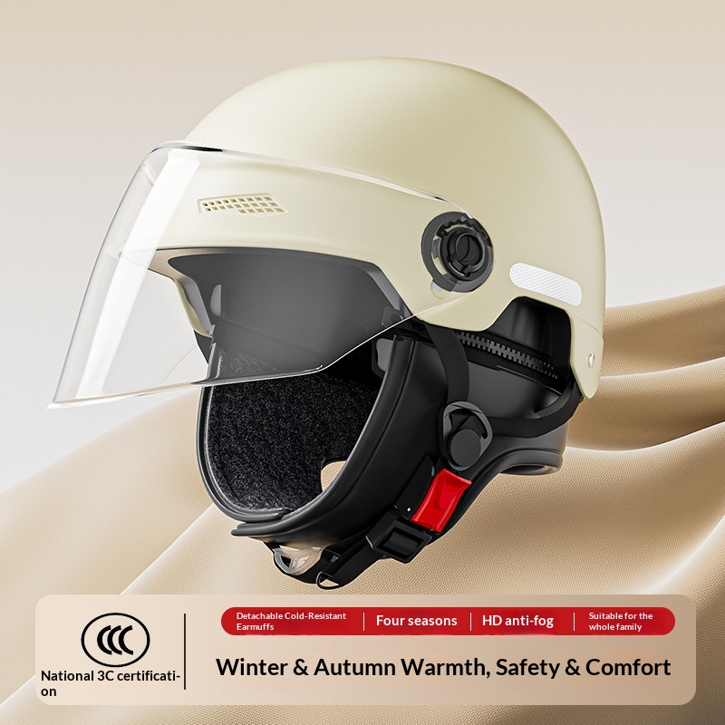 New National Standard 3C Certified Vehicle Helmet For Men And Women, Electric Motorcycle Summer Riding Safety Helmet,_voghion.com