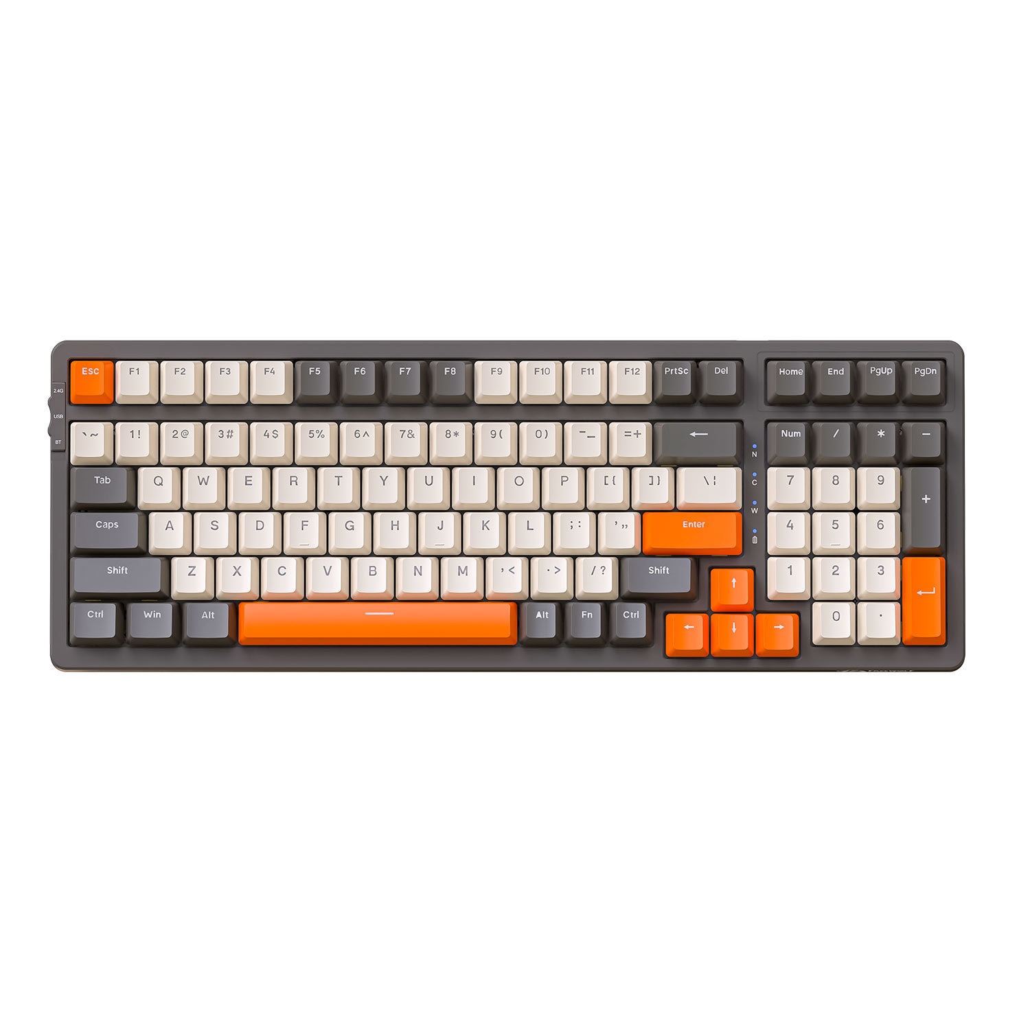 Liberty Wolf K8 Mechanical Keyboard Wireless 2.4G Bluetooth Tri-Mode Hot-Swappable Customizable Gaming Gasket Structure_voghion.com